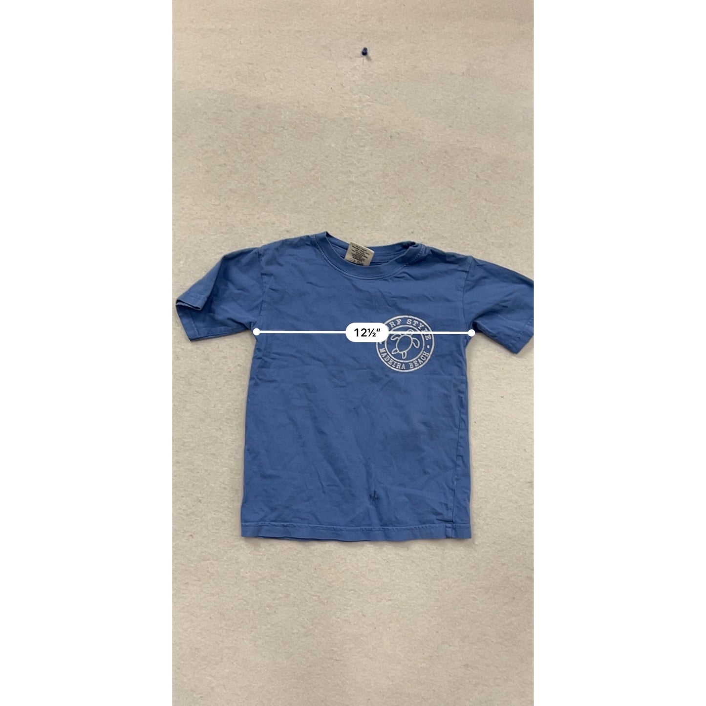 Surf Style Boys Blue T-Shirt Size XS Cotton Crew Neck #867A