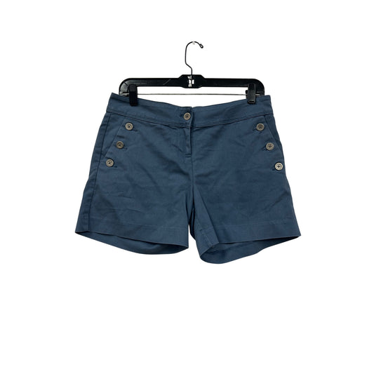 Navy Blue Isaac Mizrahi New York Womens Button-Detail Shorts #6590