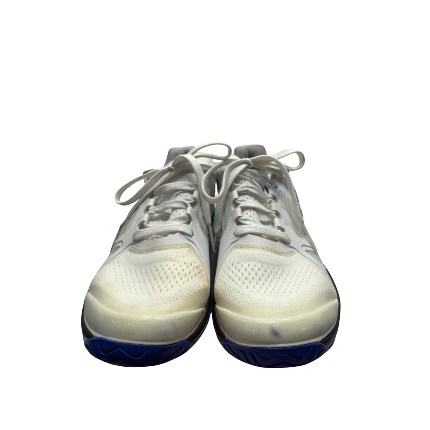 Adidas Stella McCartney Barricade Tennis Shoes White Blue Green Size 8.5 #9791