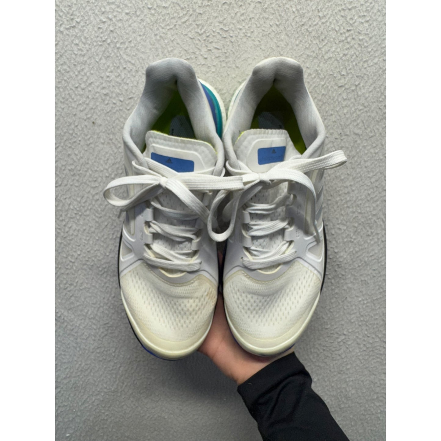 Adidas Stella McCartney Barricade Tennis Shoes White Blue Green Size 8.5 #9791