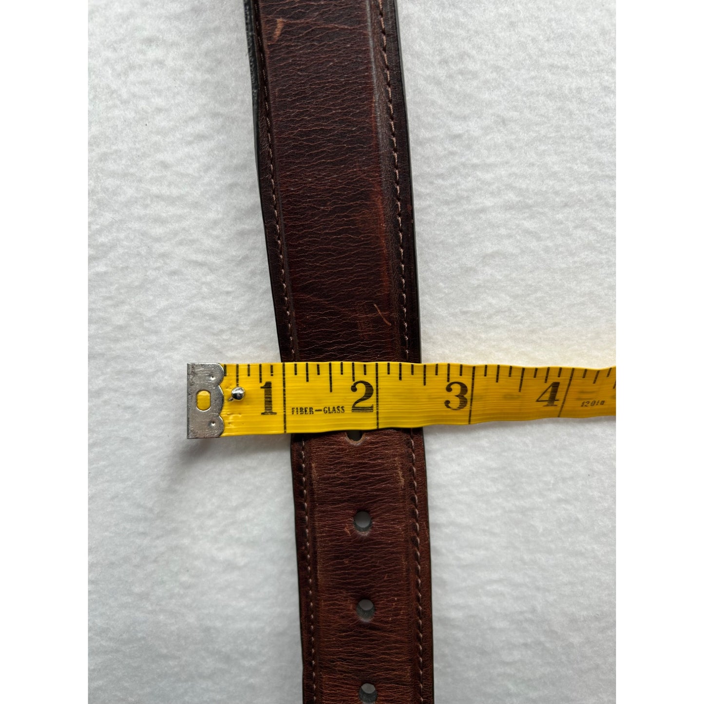 Columbia Mens Genuine Leather Belt Size 44/110 Dark Brown Durable & Stylish Accessory #6479