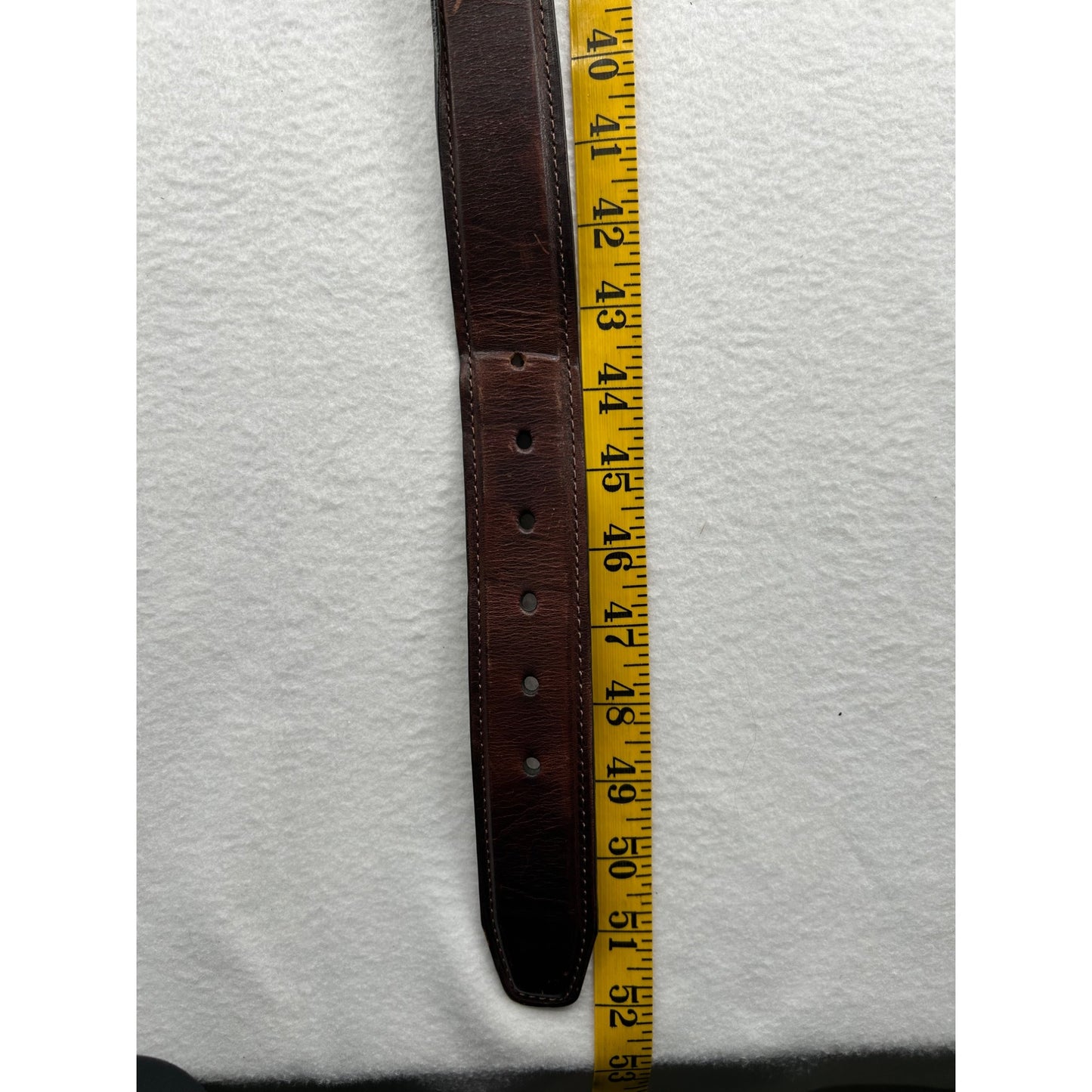 Columbia Mens Genuine Leather Belt Size 44/110 Dark Brown Durable & Stylish Accessory #6479