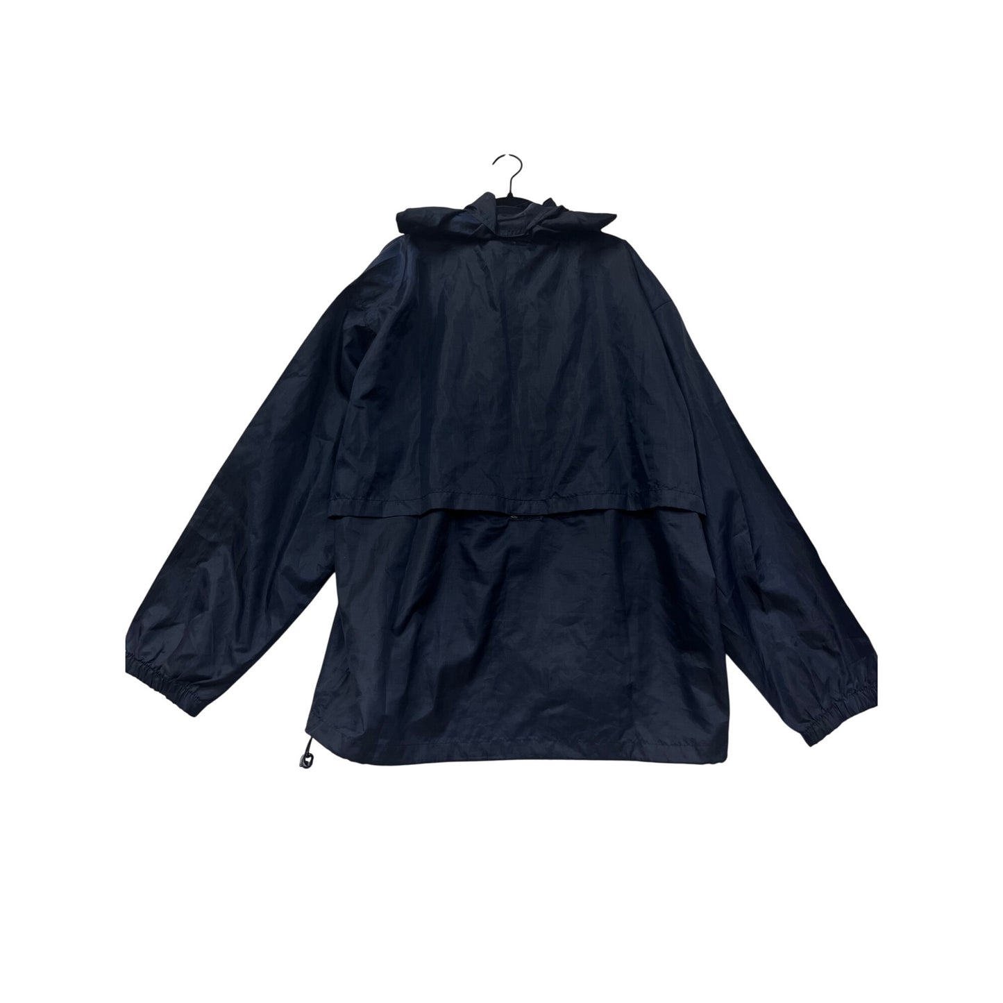 Navy Blue Jak Pac Hooded Windbreaker Jacket 2X #8546