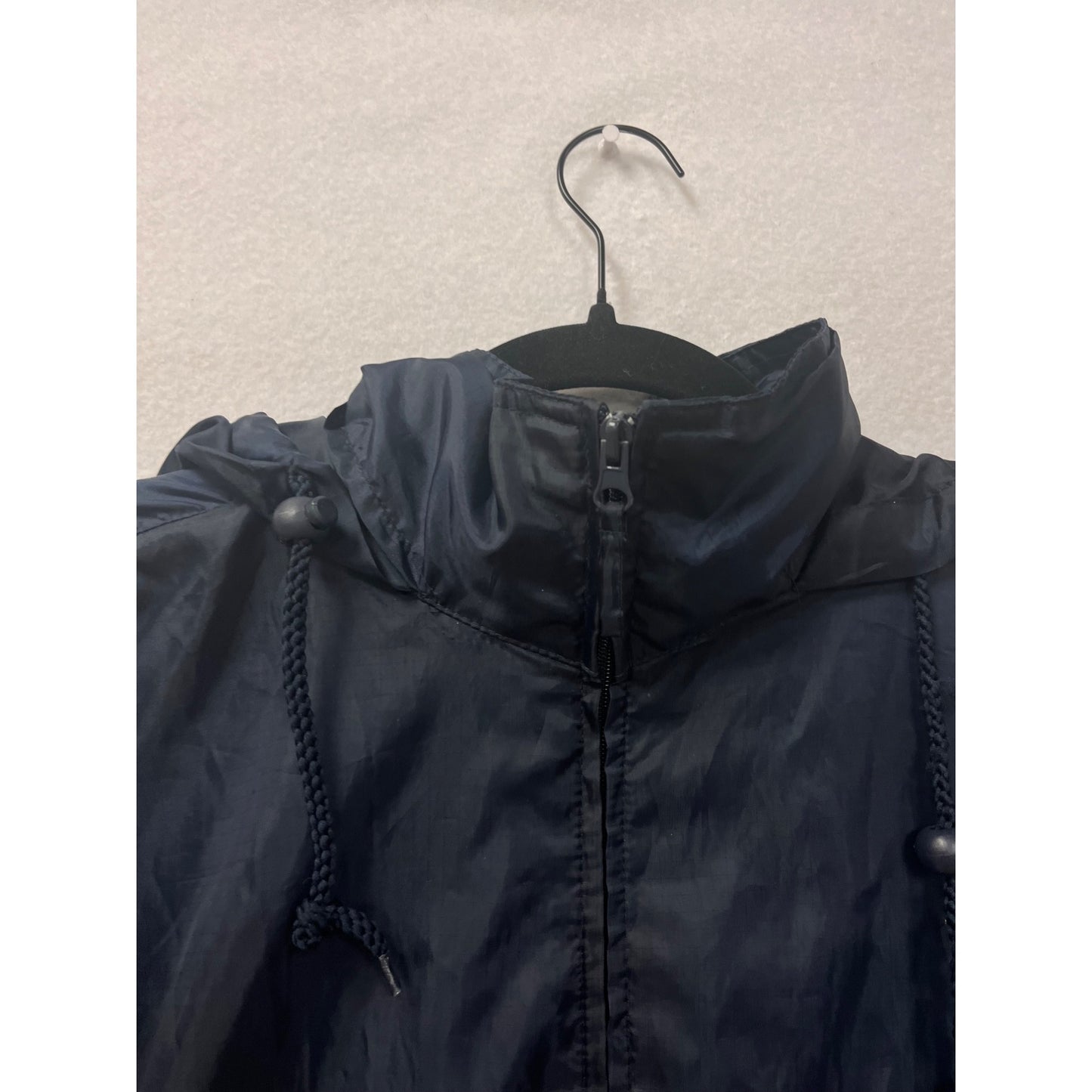 Navy Blue Jak Pac Hooded Windbreaker Jacket 2X #8546