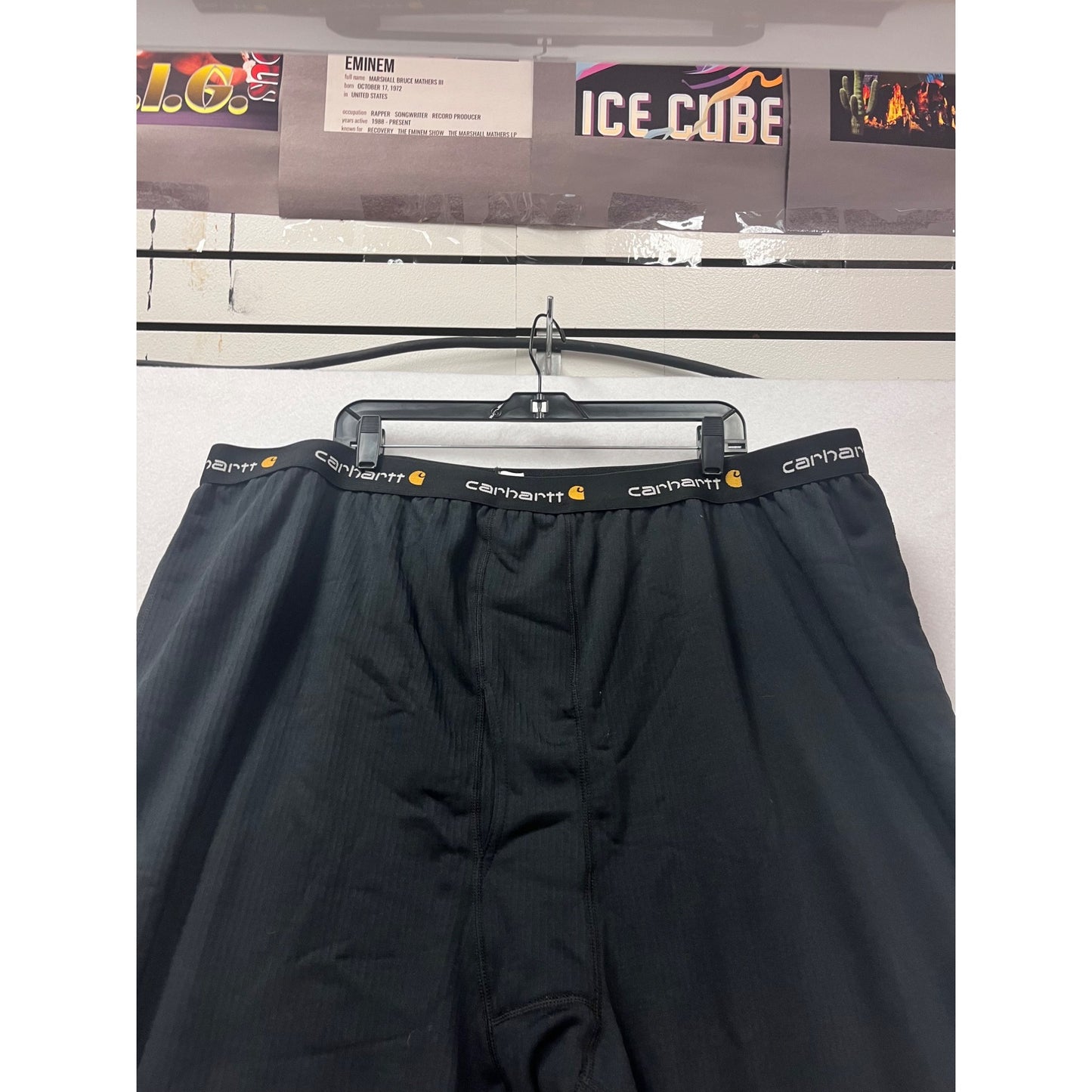 Carhartt Mens Black Thermal Fleece Lined Pants 2-3XL #366A