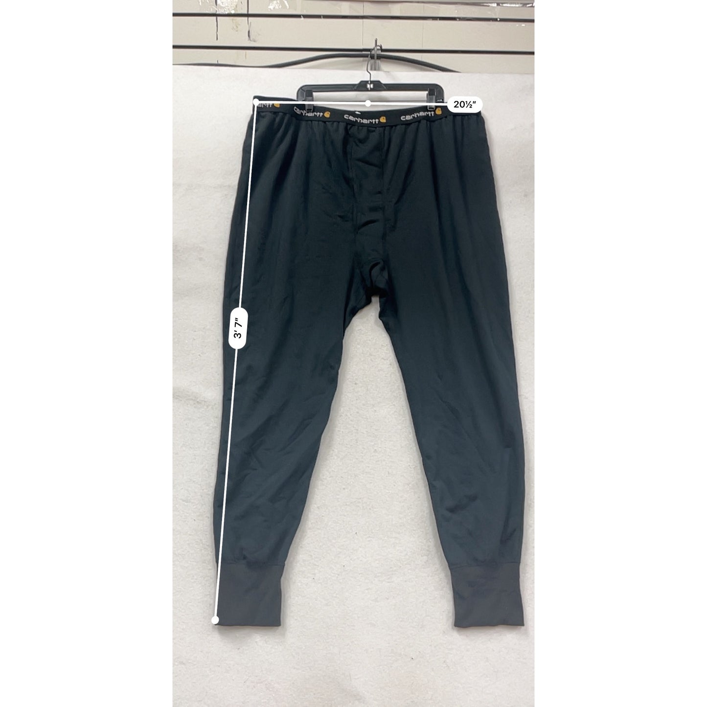 Carhartt Mens Black Thermal Fleece Lined Pants 2-3XL #366A