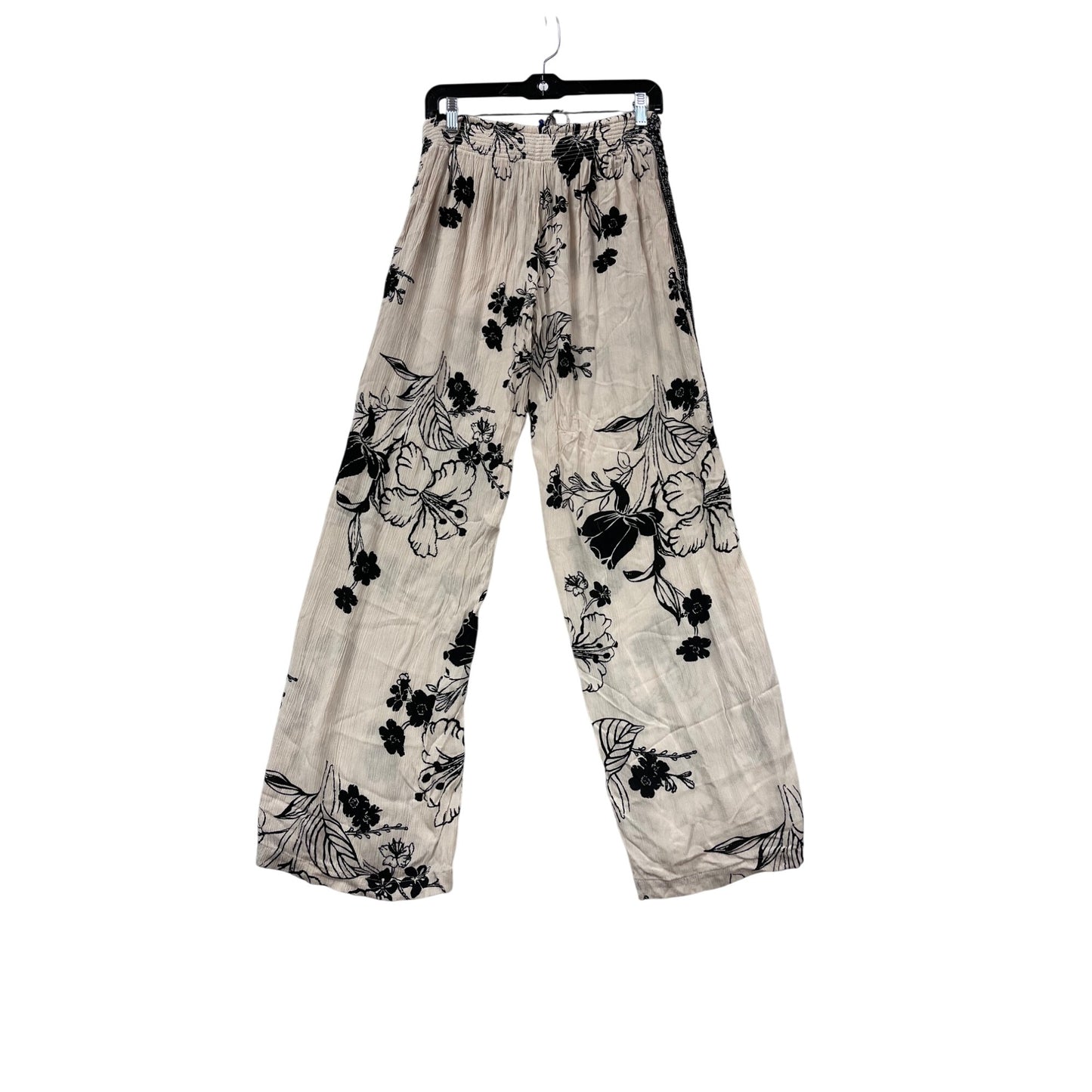 Rewash Large Floral Print Rayon Pants #679A
