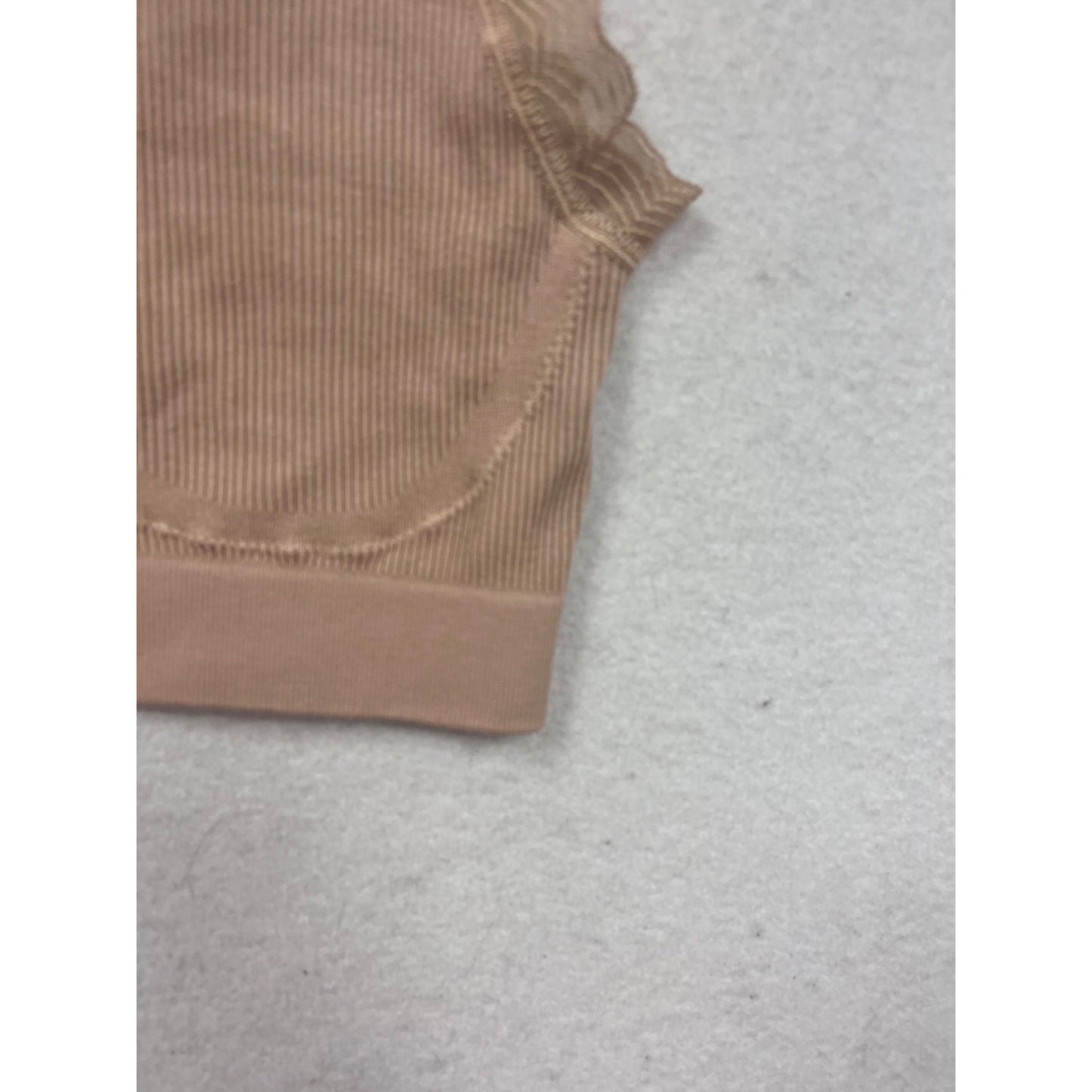 Hanes Signature Seamless Ribbed Bralette In Beige #182A