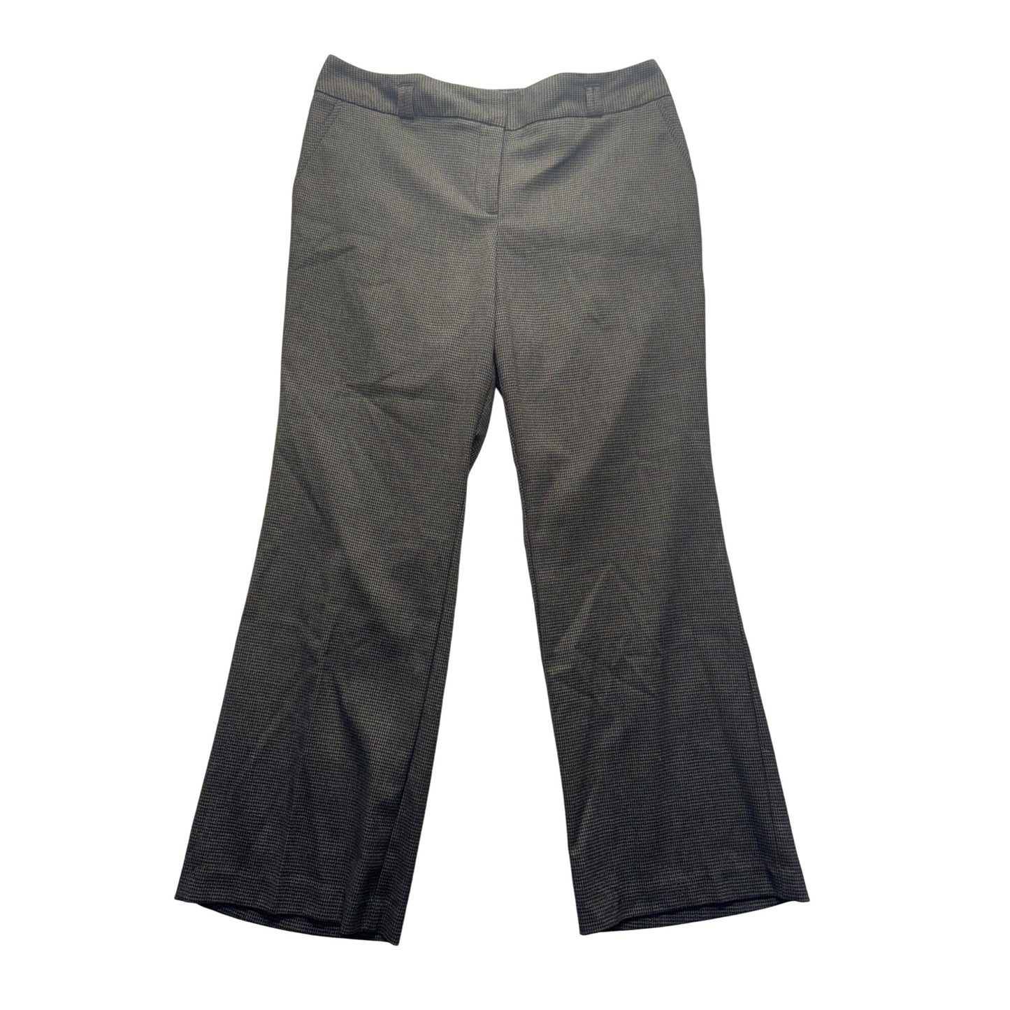 Van Heusen Studio Stretch Trousers Size 10 Gray Textured Polyester Blend #9265
