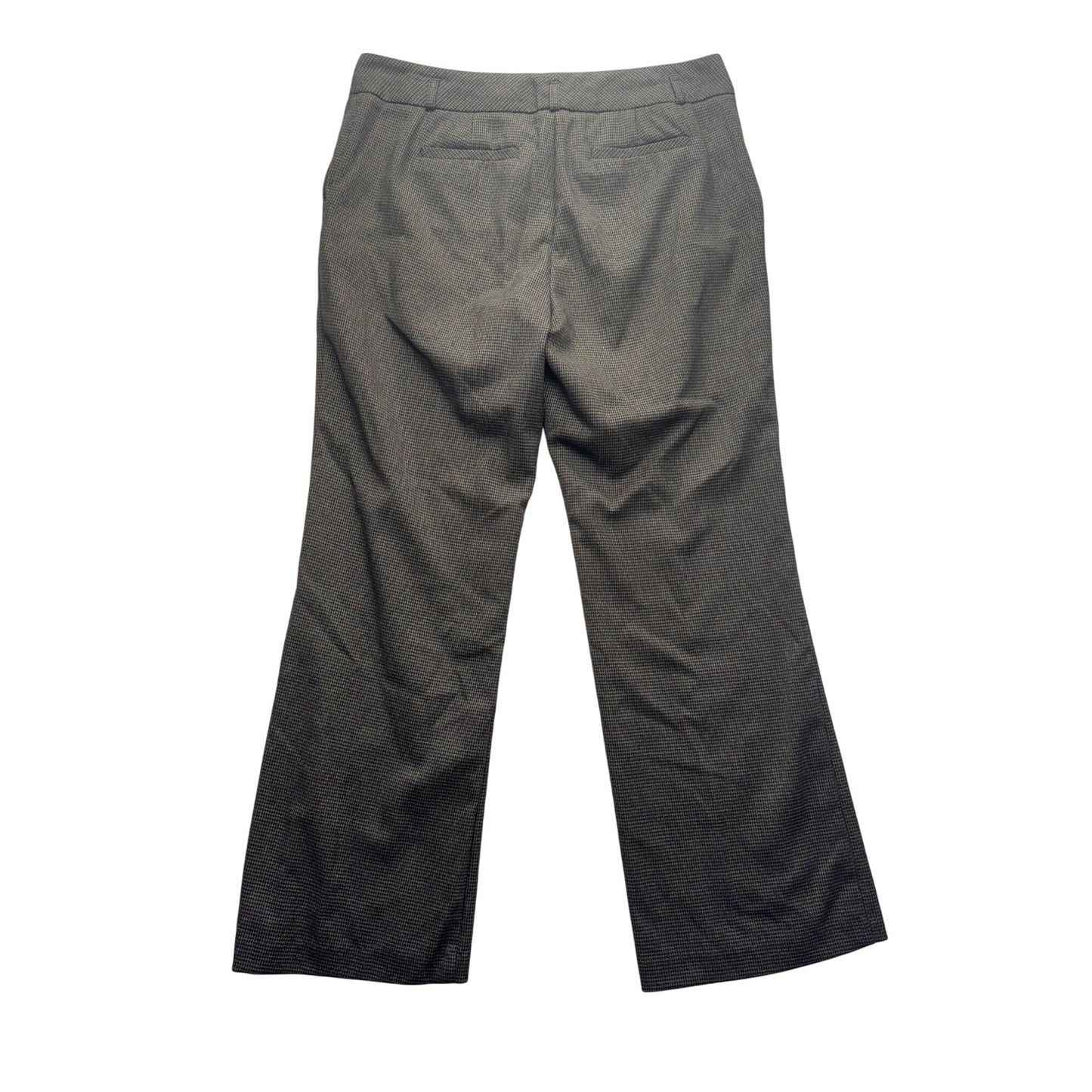 Van Heusen Studio Stretch Trousers Size 10 Gray Textured Polyester Blend #9265