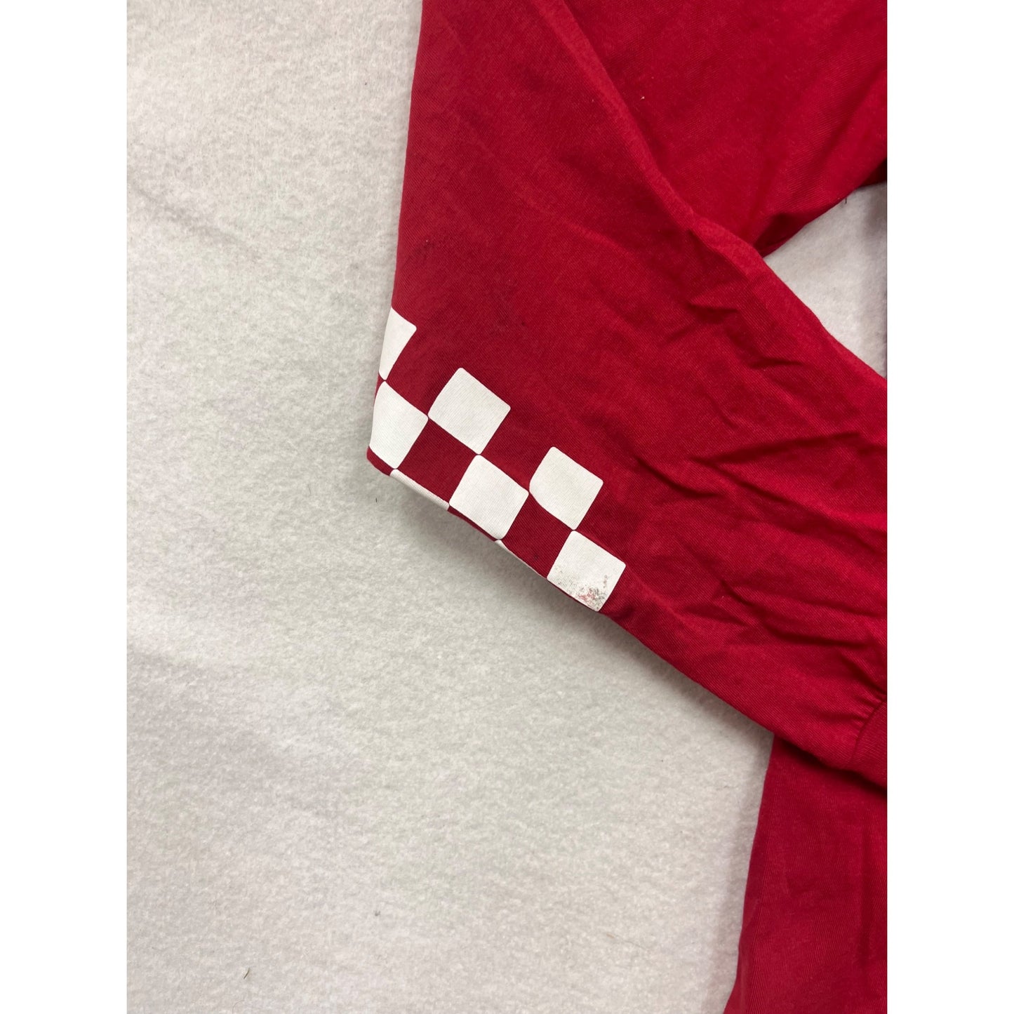 Vans Mens Red Long-Sleeve Classic Fit T-Shirt #8268