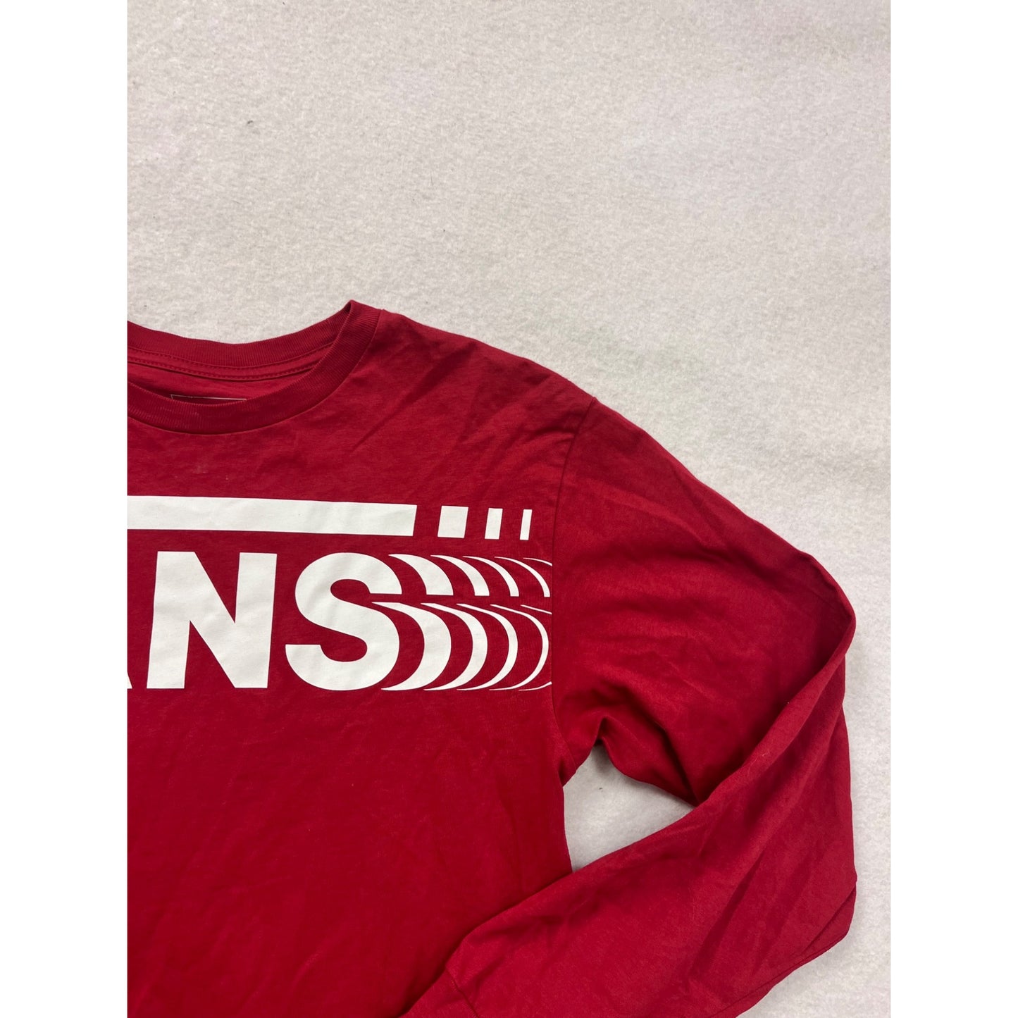 Vans Mens Red Long-Sleeve Classic Fit T-Shirt #8268