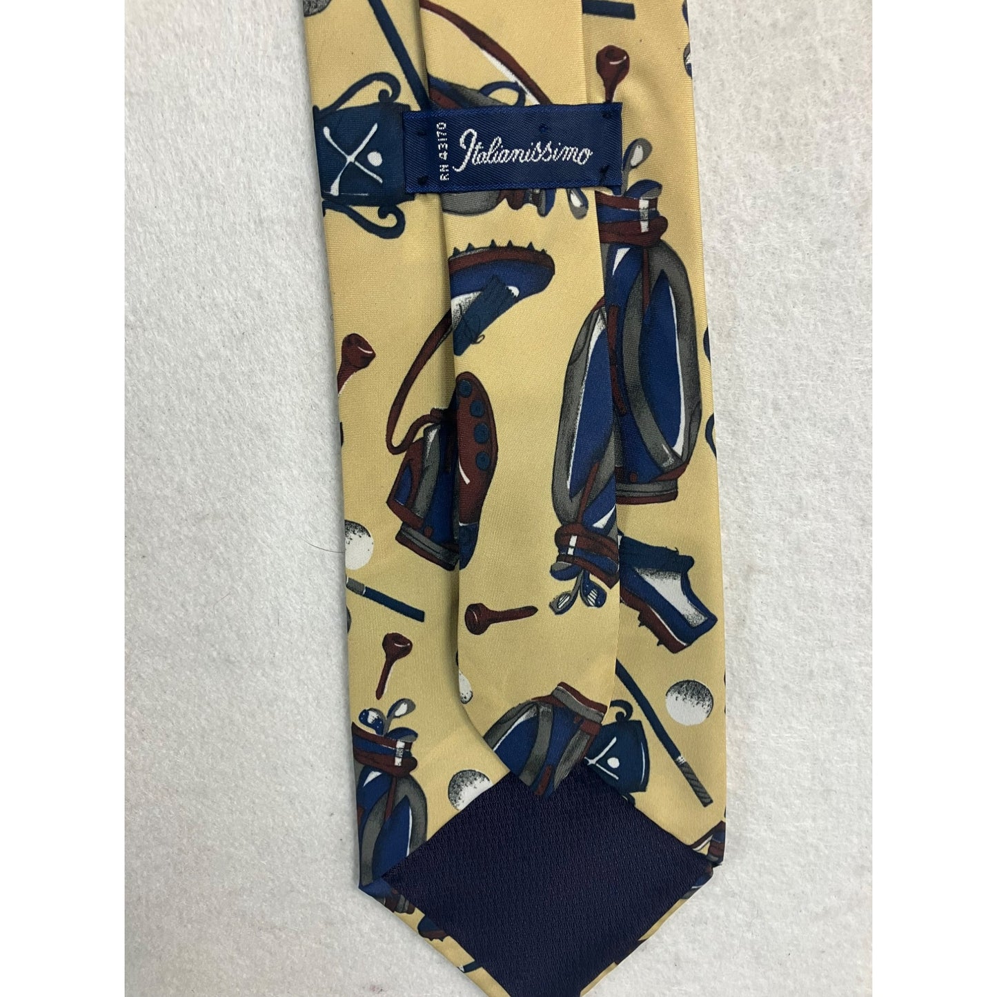 Yellow Golf Necktie #2699