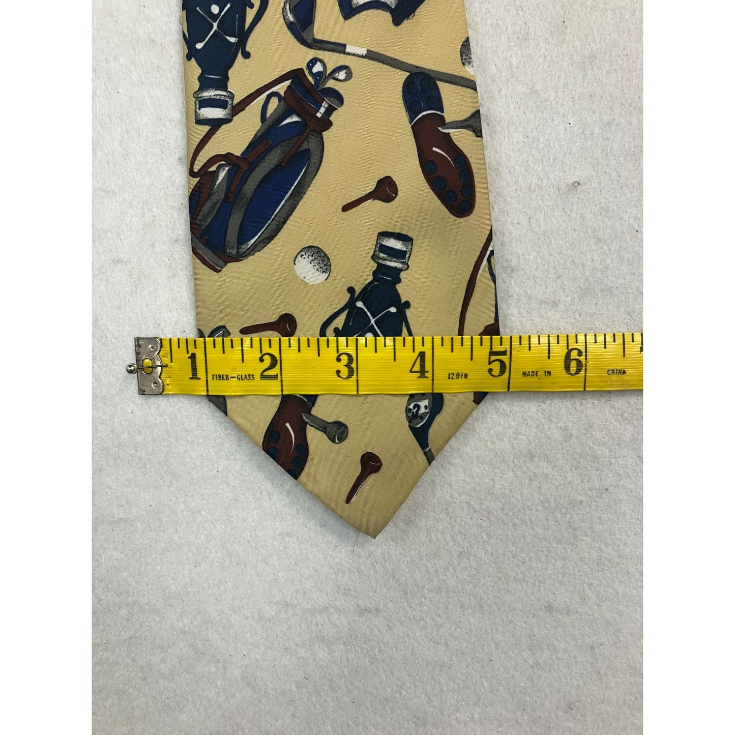 Yellow Golf Necktie #2699