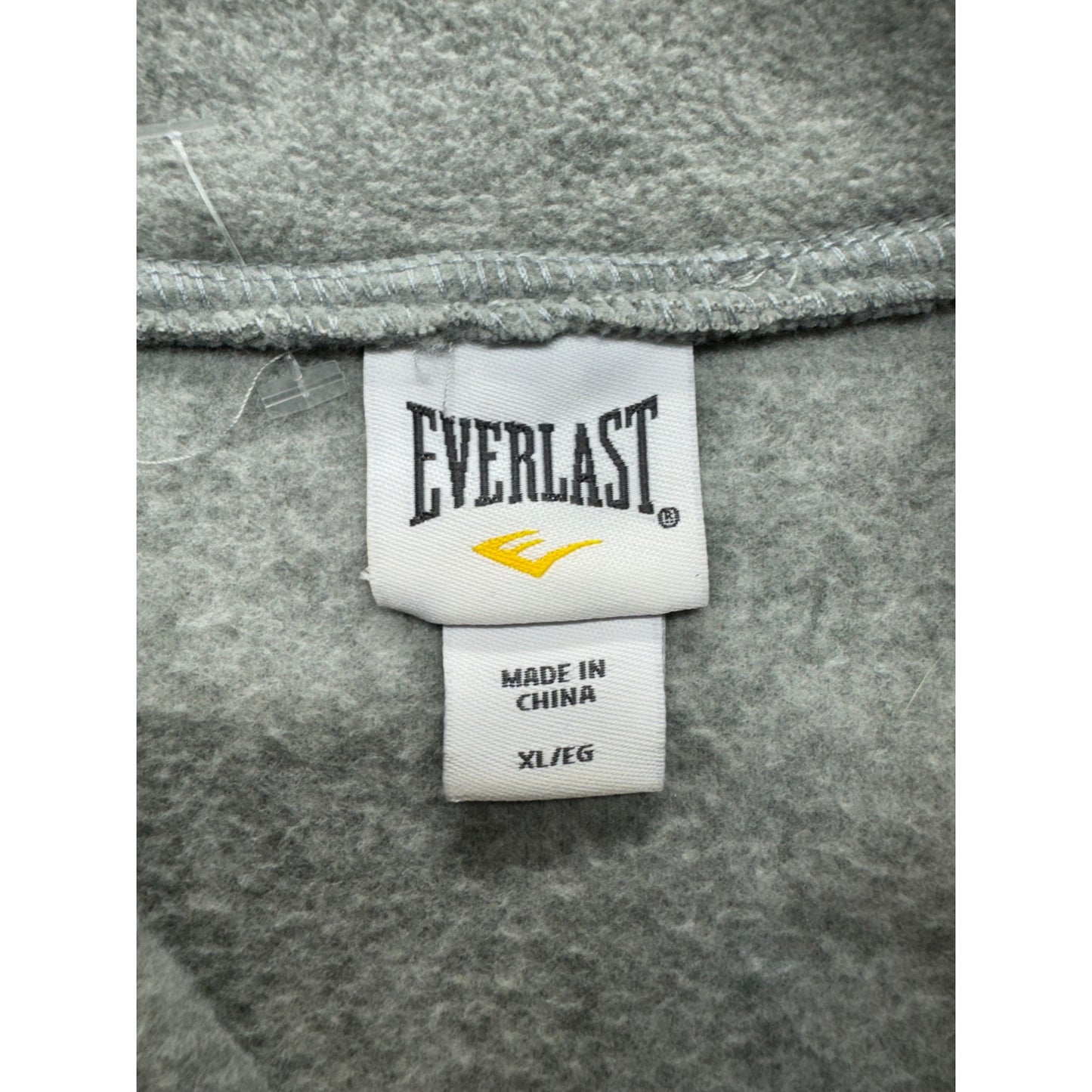 Everlast Womens Gray 1/4 Zip Fleece Pullover XL 100% Recycled Polyester 9430