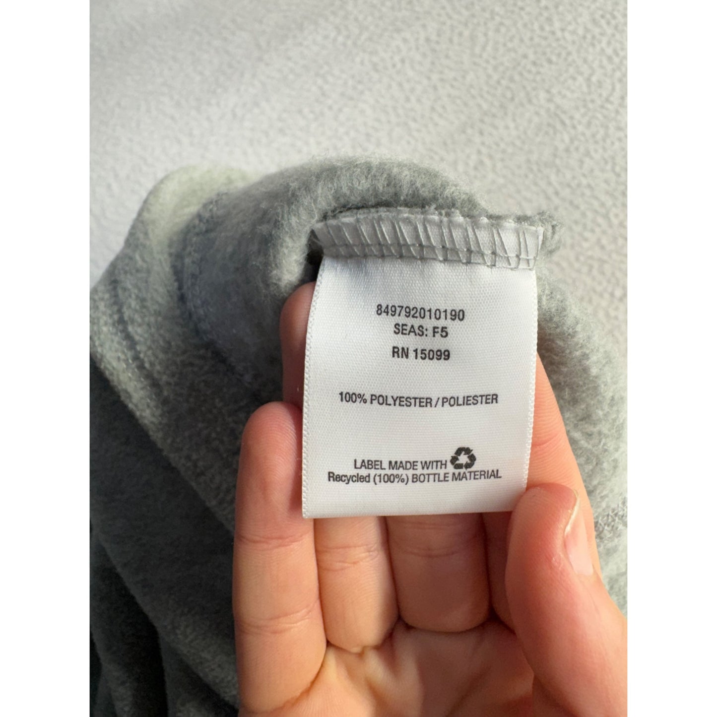 Everlast Womens Gray 1/4 Zip Fleece Pullover XL 100% Recycled Polyester 9430