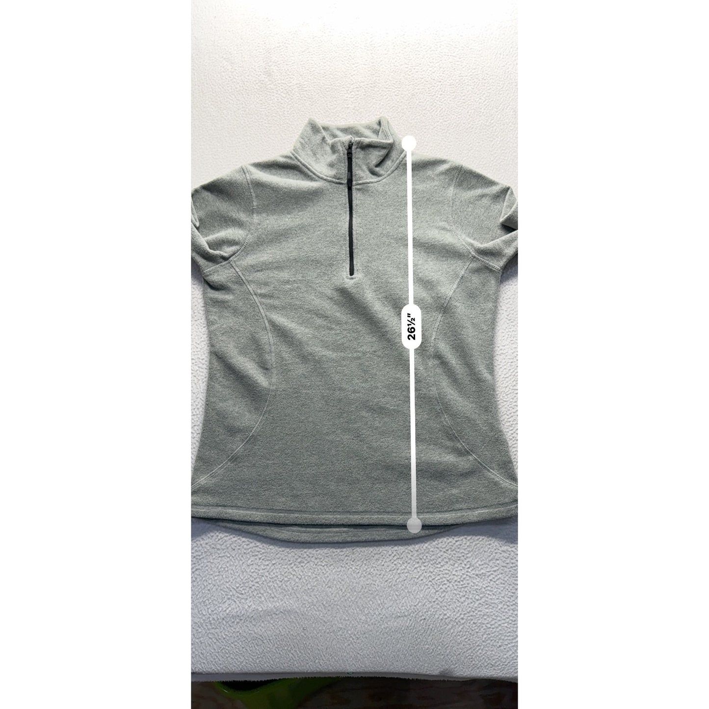 Everlast Womens Gray 1/4 Zip Fleece Pullover XL 100% Recycled Polyester 9430