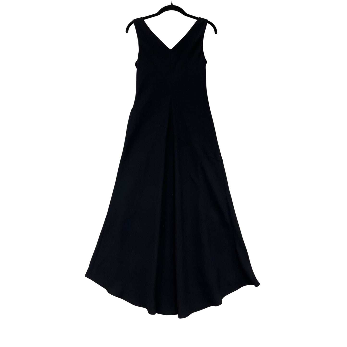 Talbots Black Sleeveless V-Neck Maxi Dress Size 4 #560A