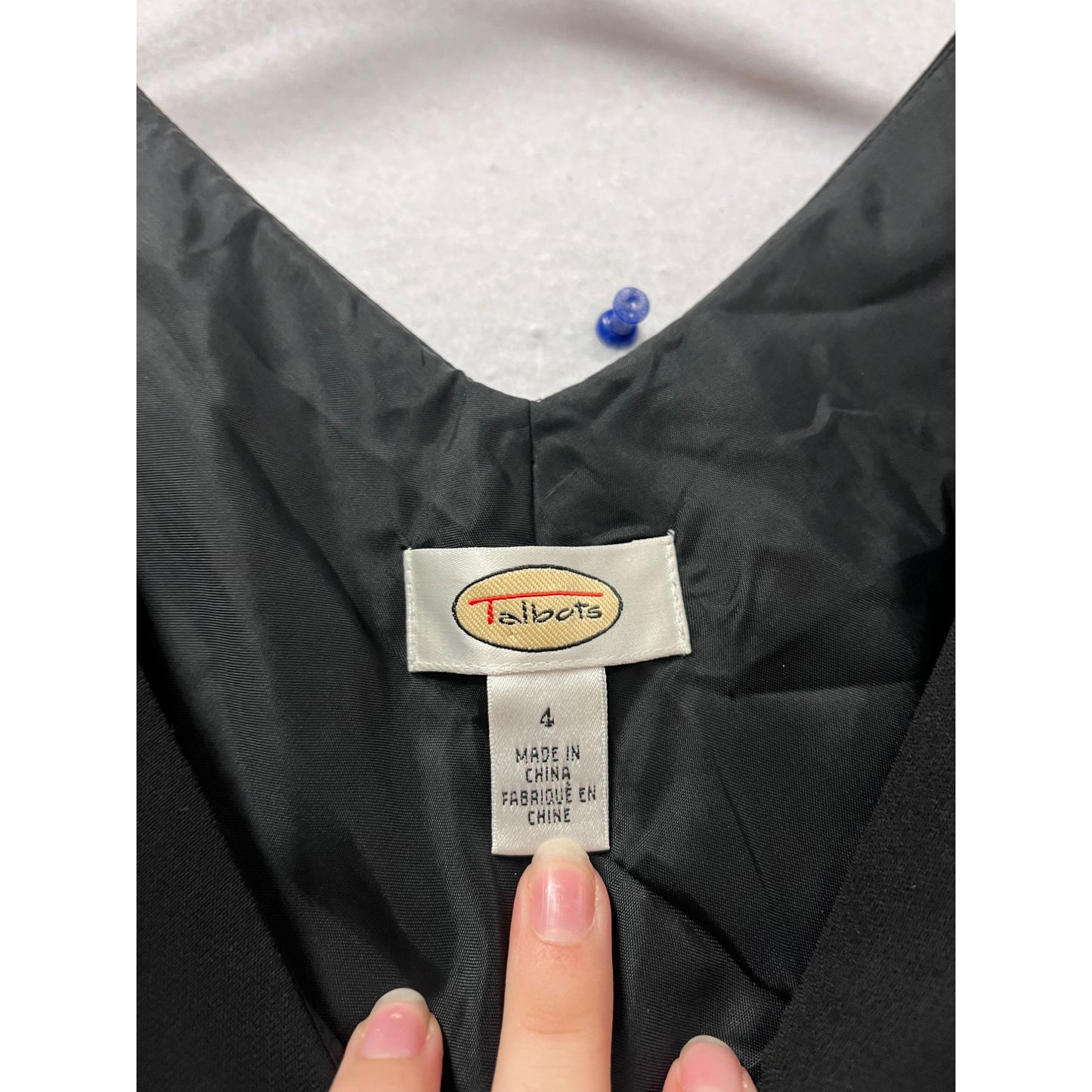 Talbots Black Sleeveless V-Neck Maxi Dress Size 4 #560A