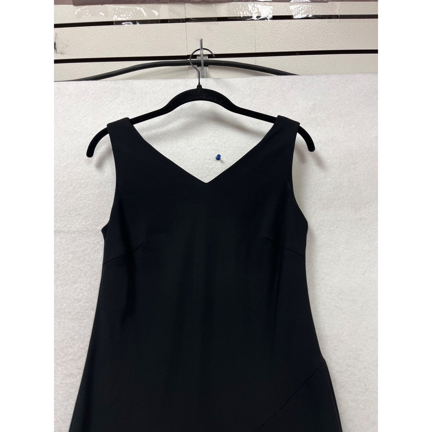 Talbots Black Sleeveless V-Neck Maxi Dress Size 4 #560A