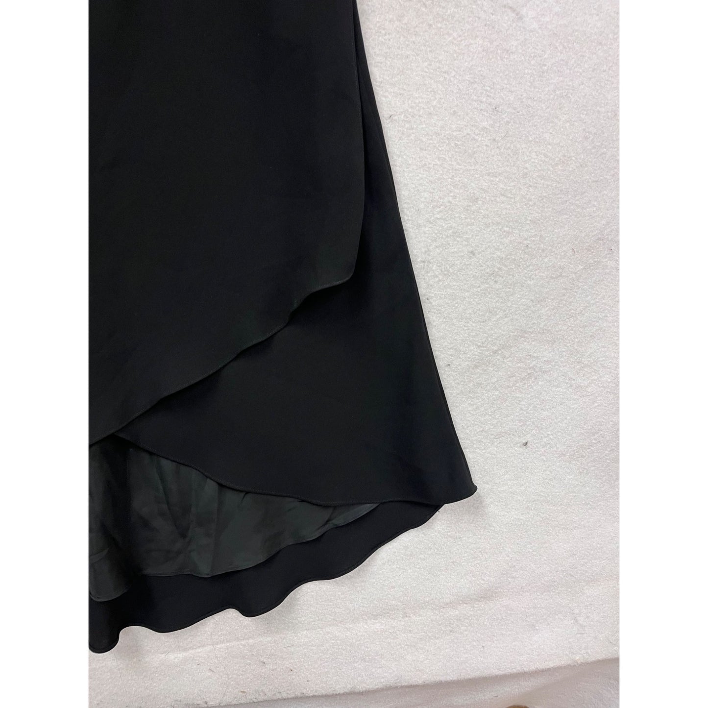 Talbots Black Sleeveless V-Neck Maxi Dress Size 4 #560A