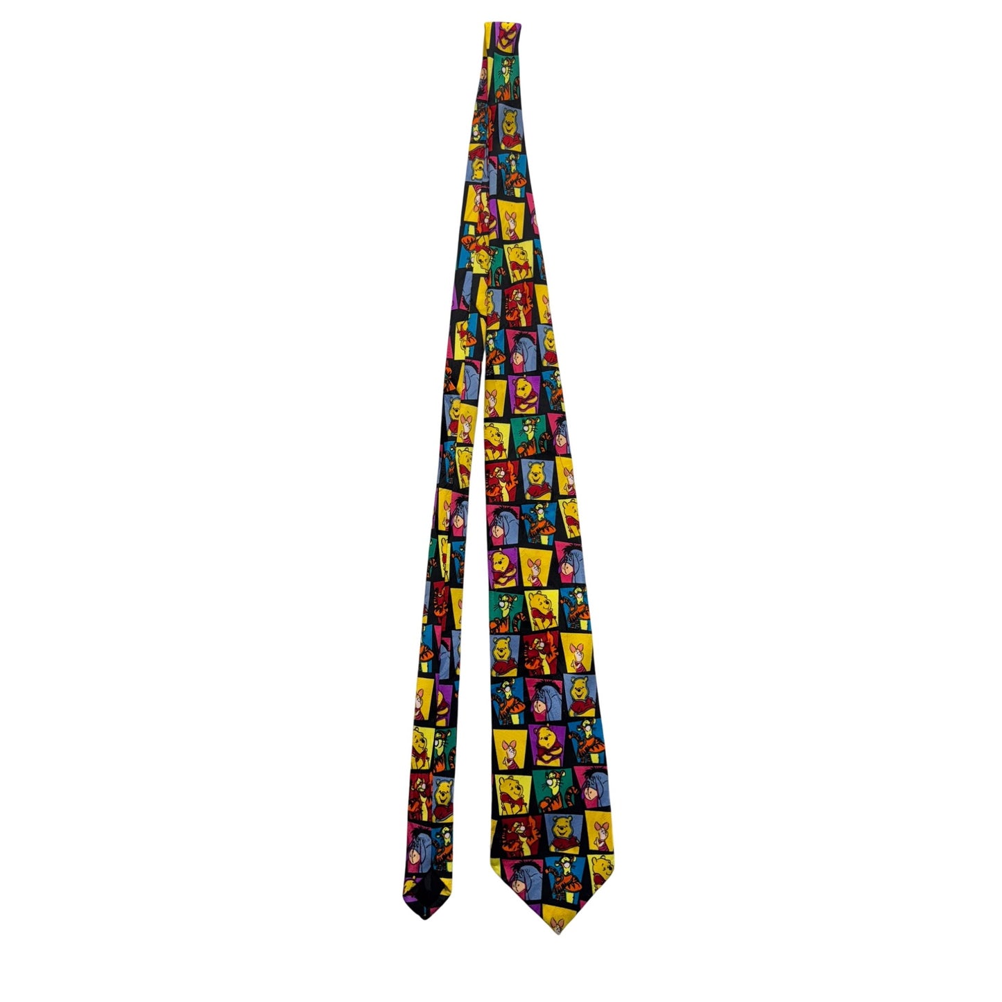 Disney Winnie The Pooh Colorful Character Print Tie By Exquisite Apparel 397B