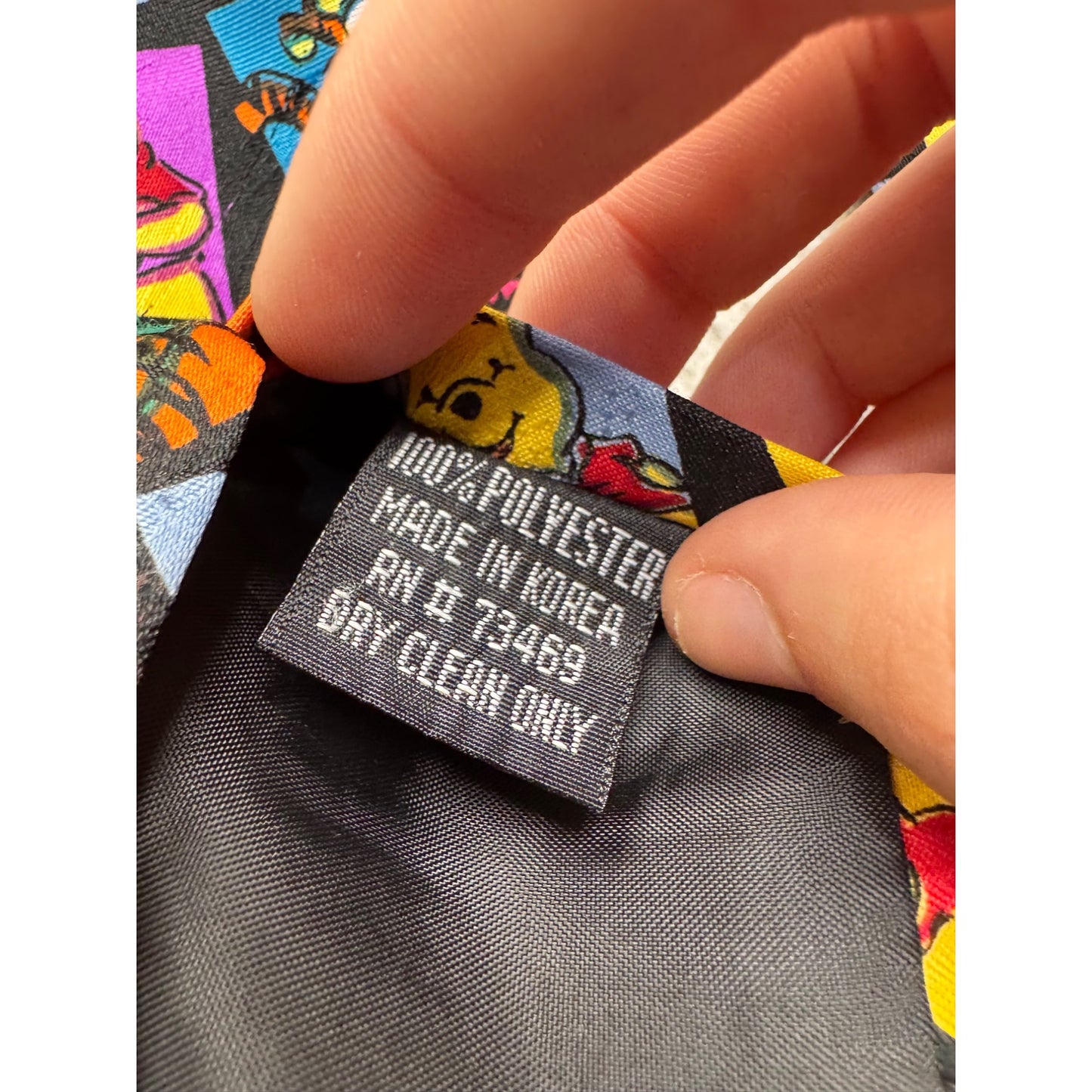 Disney Winnie The Pooh Colorful Character Print Tie By Exquisite Apparel 397B