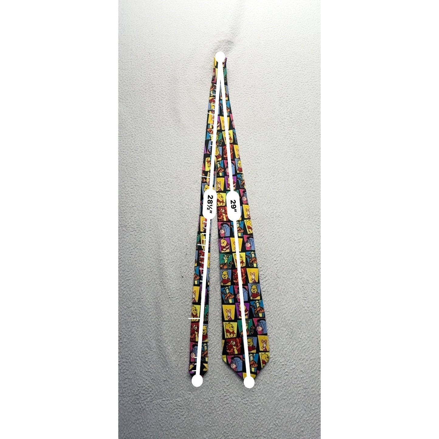 Disney Winnie The Pooh Colorful Character Print Tie By Exquisite Apparel 397B