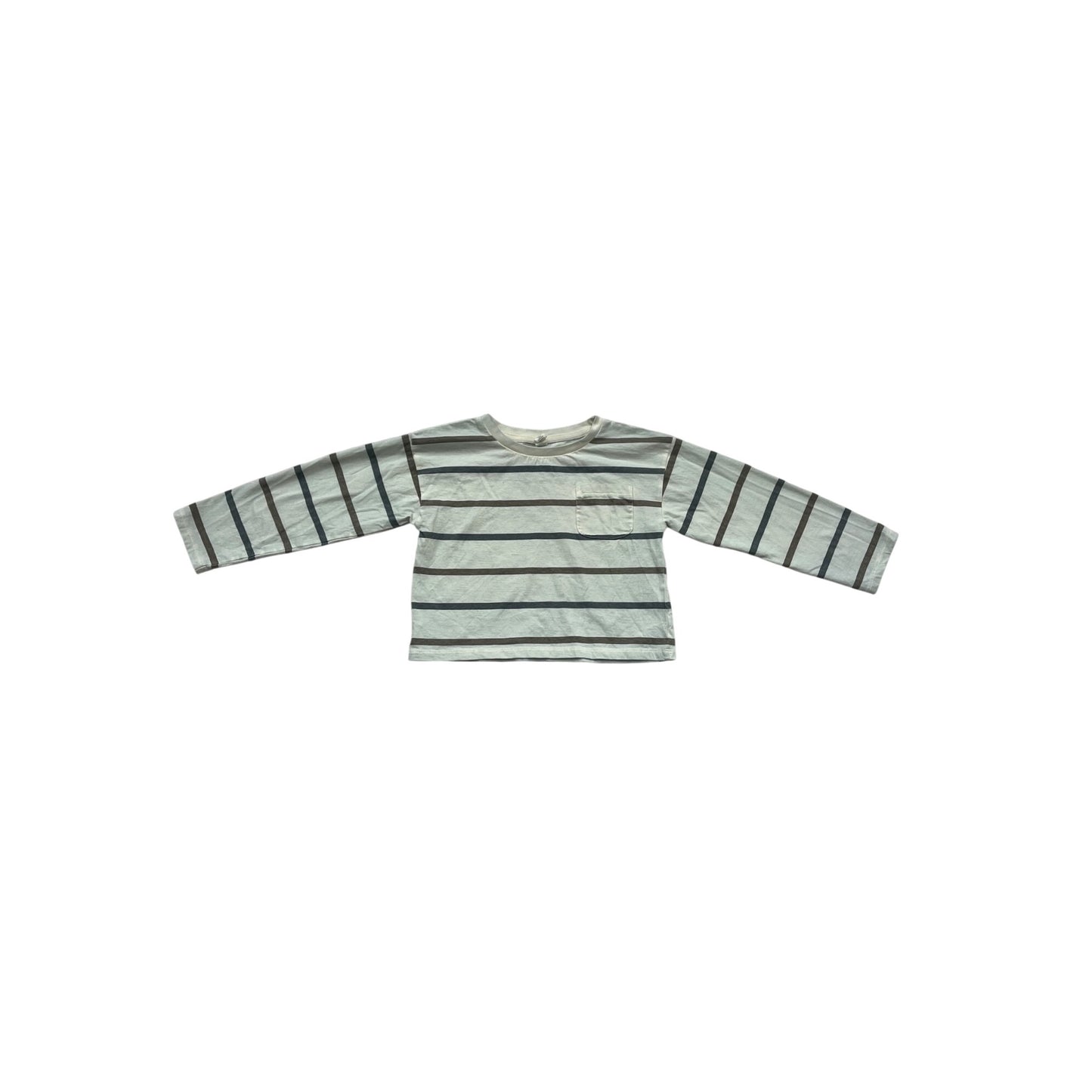 Organic Cotton Striped Long Sleeve Shirt By Colorz Organics #153C