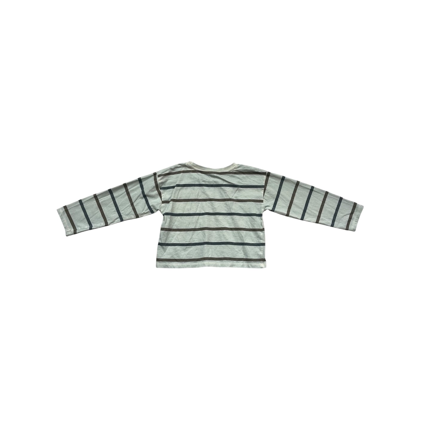 Organic Cotton Striped Long Sleeve Shirt By Colorz Organics #153C
