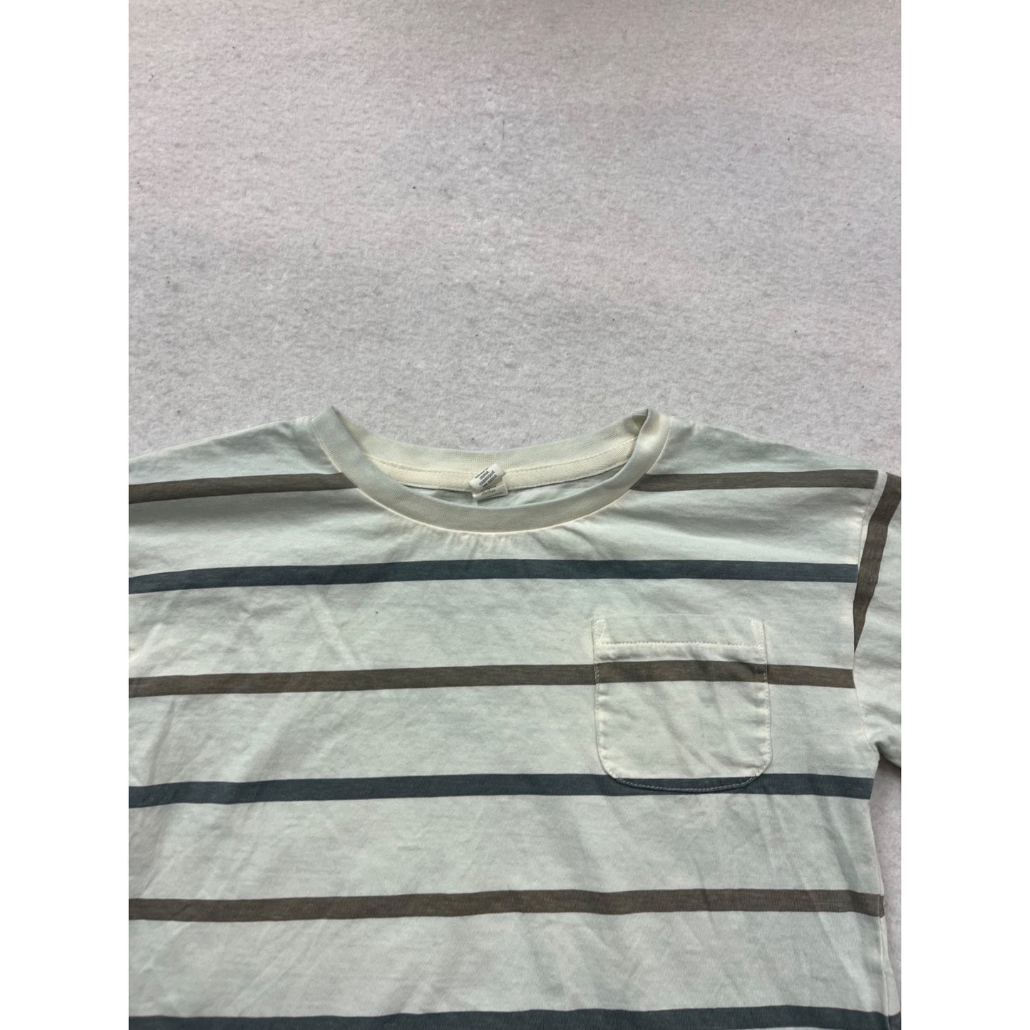 Organic Cotton Striped Long Sleeve Shirt By Colorz Organics #153C