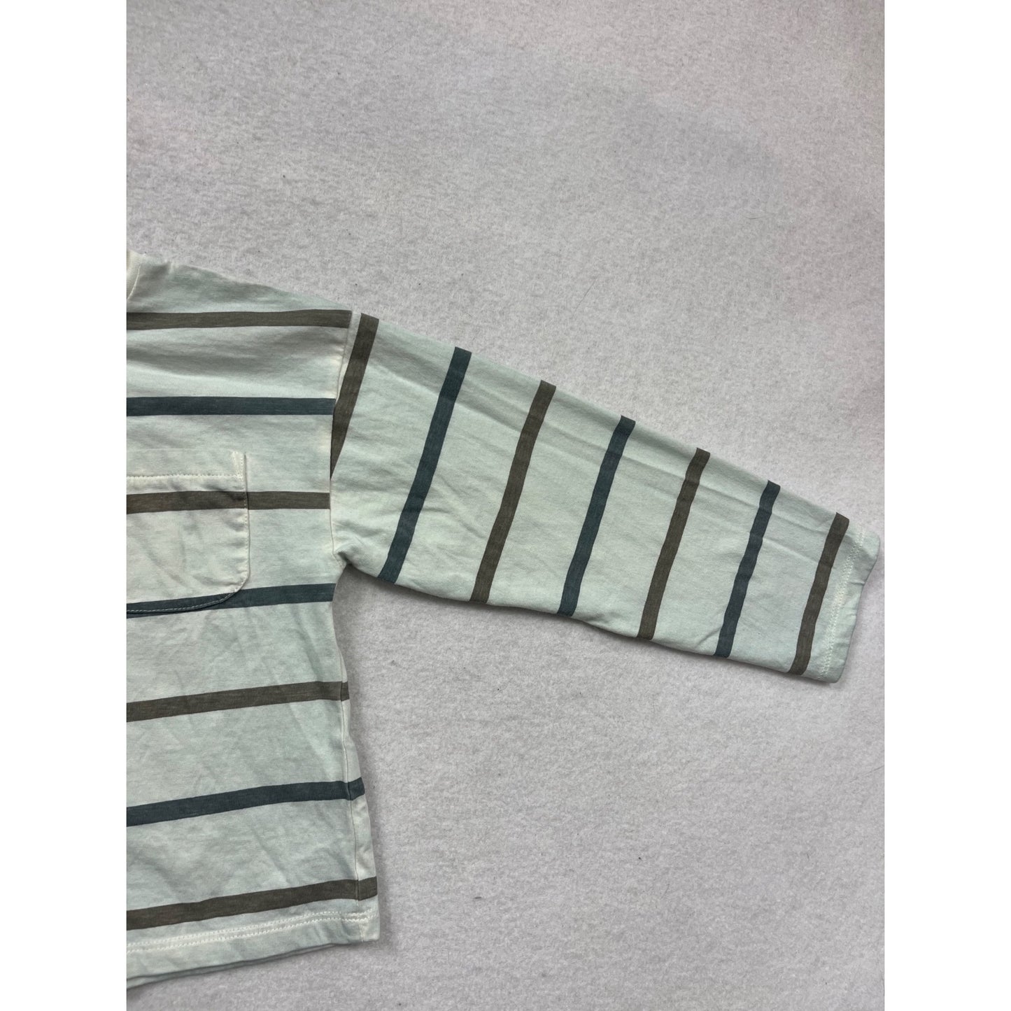 Organic Cotton Striped Long Sleeve Shirt By Colorz Organics #153C