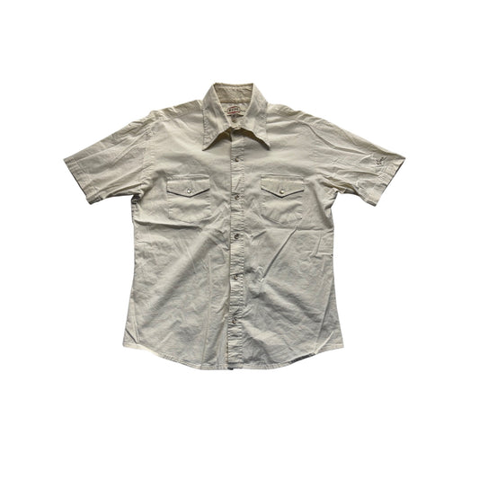 Bc Ethic Custom Crafted Short Sleeve Button-Up Shirt M #7982