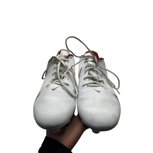Nike Vapor Edge Pro 360 White & Red Football Cleats #391B