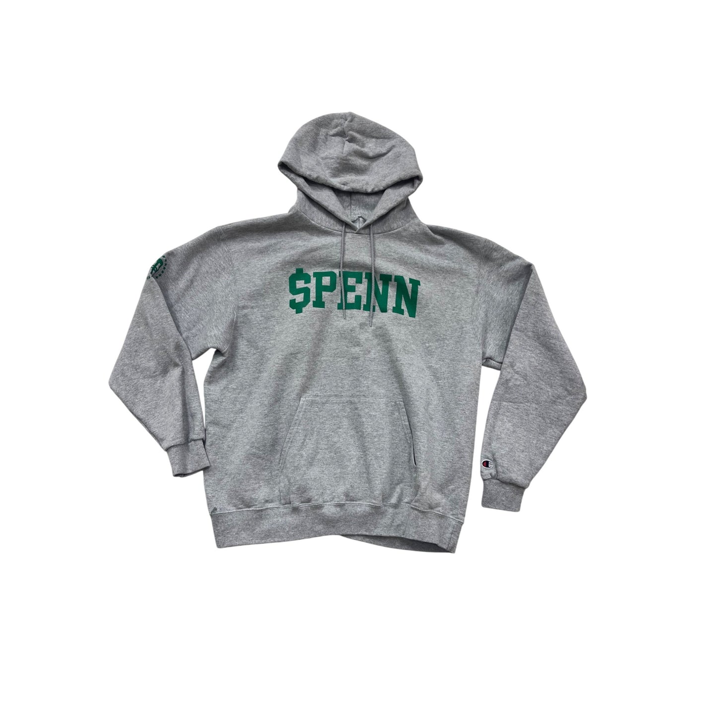 Champion Eco Authentic $PENN Hoodie XL Gray #841A