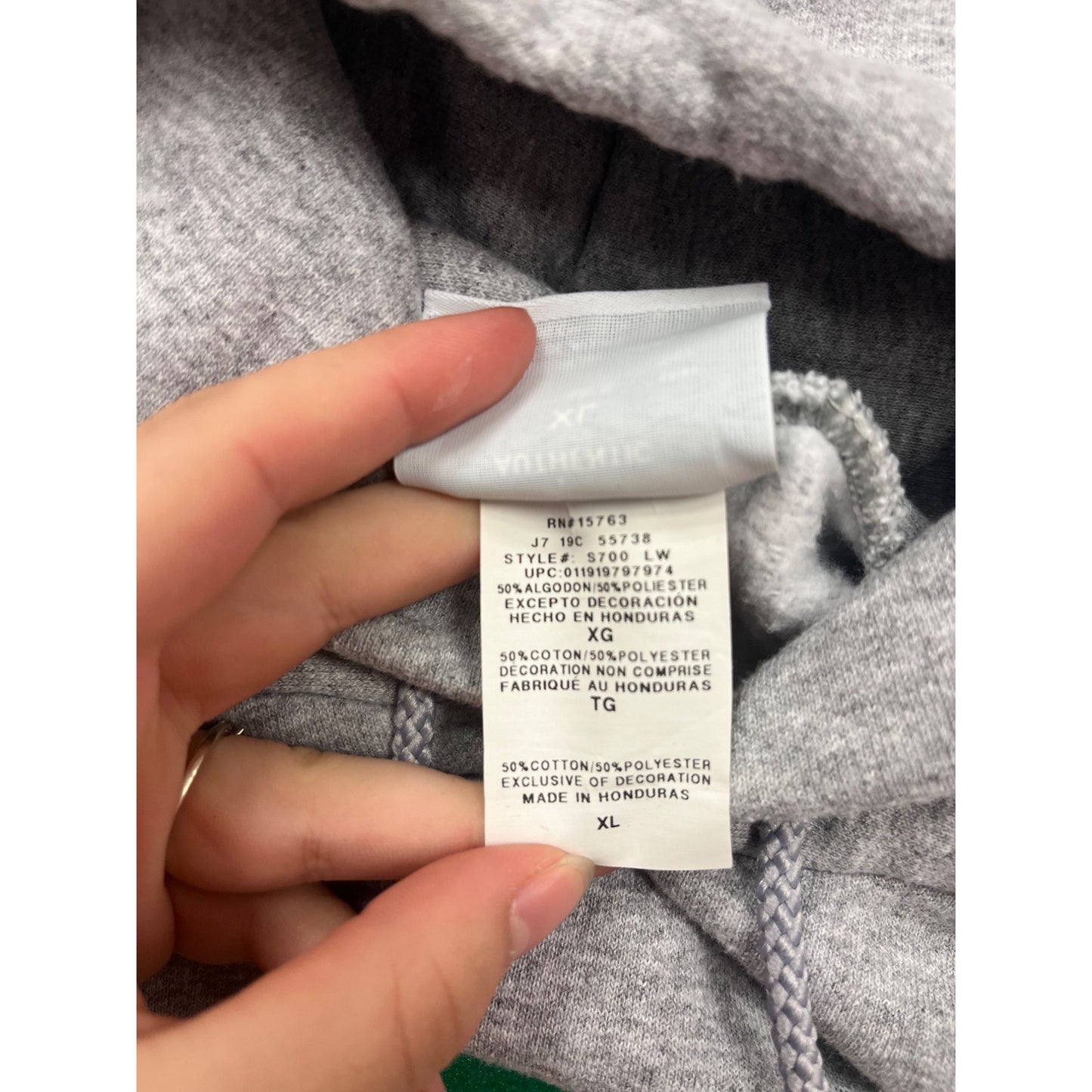 Champion Eco Authentic $PENN Hoodie XL Gray #841A