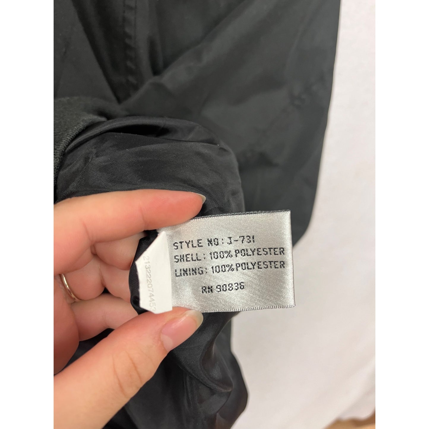 Port Authority Big Lake Golf Pullover Windbreaker XL Black Polyester Mens #60A