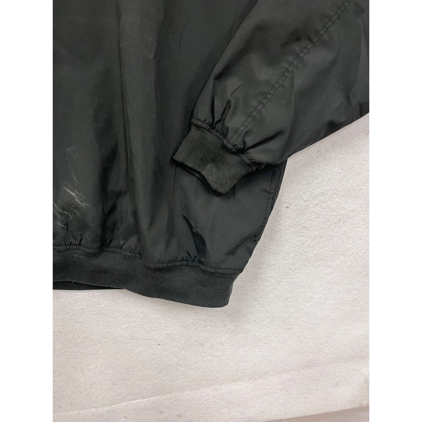 Port Authority Big Lake Golf Pullover Windbreaker XL Black Polyester Mens #60A