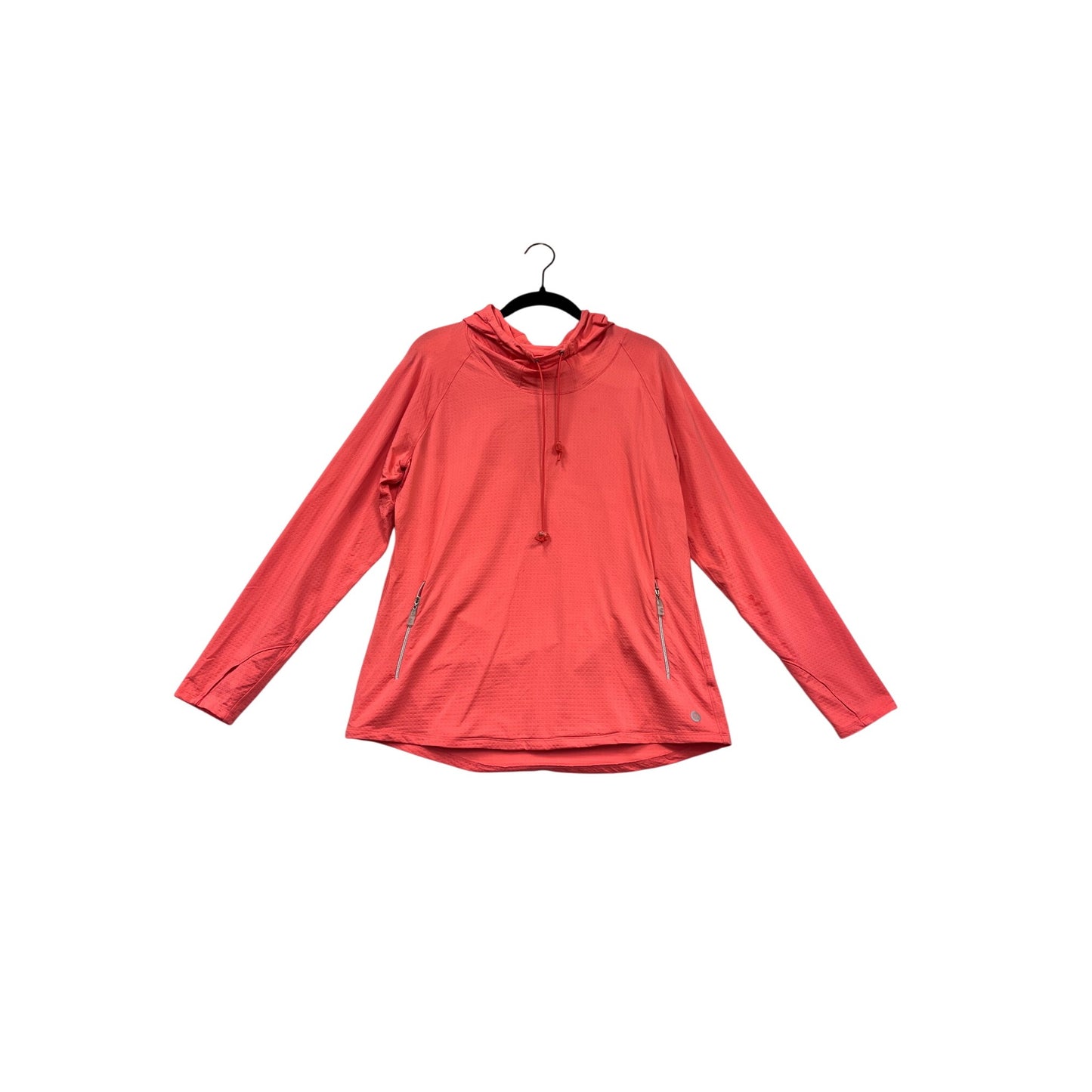 Bette & Court Womens Coral Lightweight Long Sleeve Hoodie Size L #977A