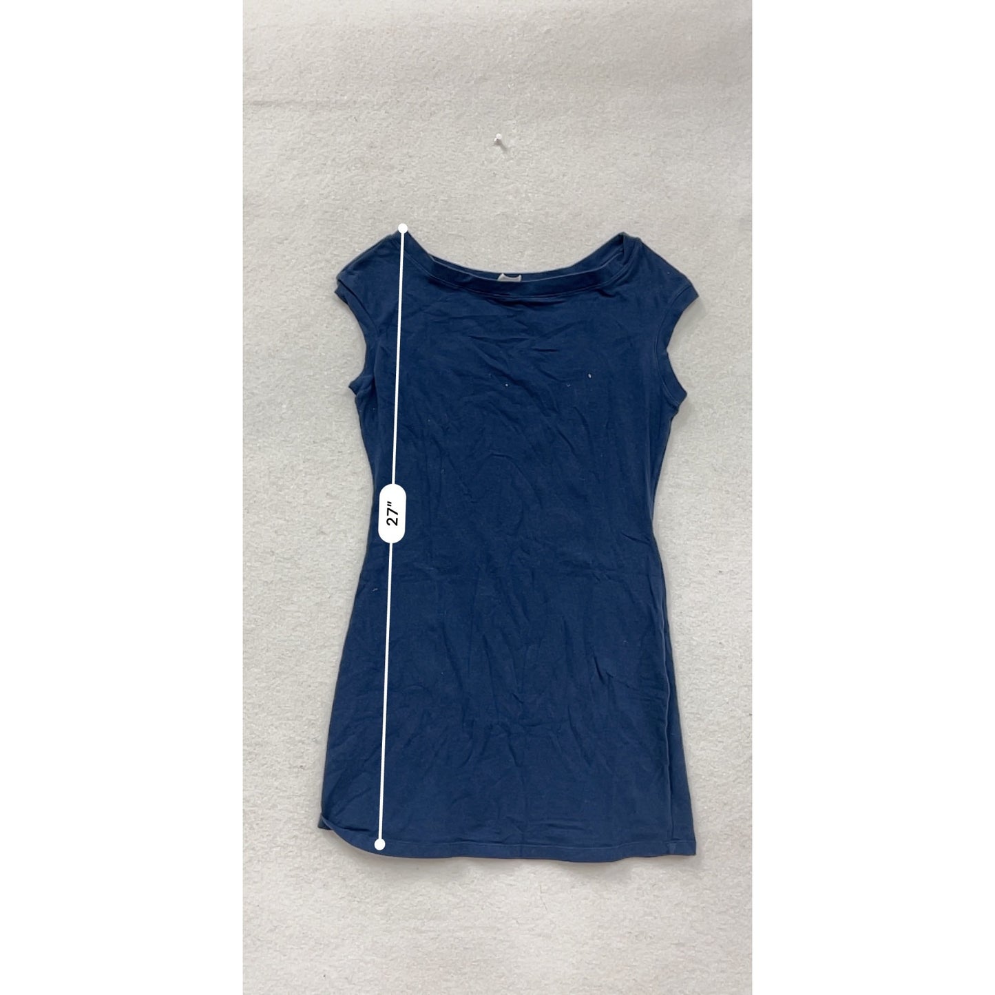 Navy Cap Sleeve Dress By Angelrox S #8863