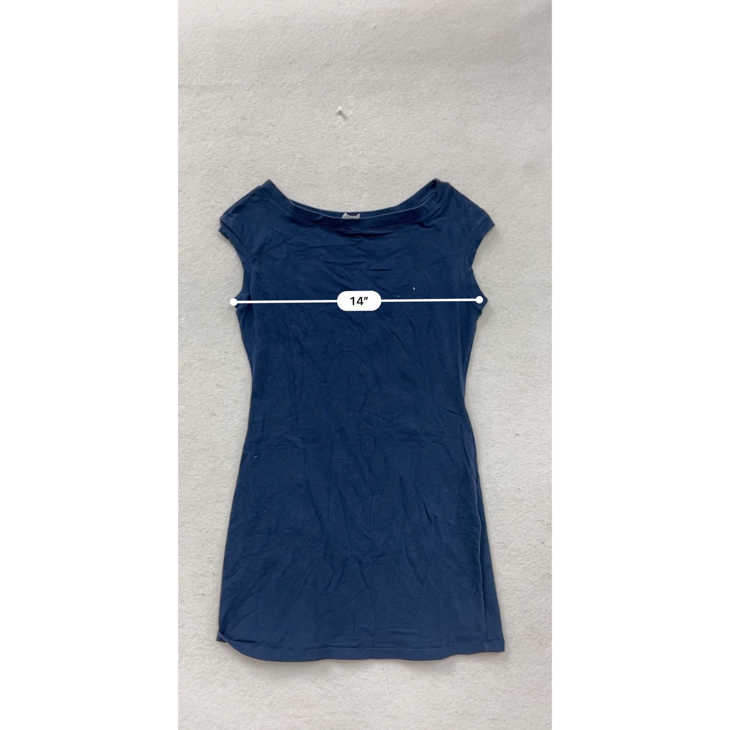 Navy Cap Sleeve Dress By Angelrox S #8863