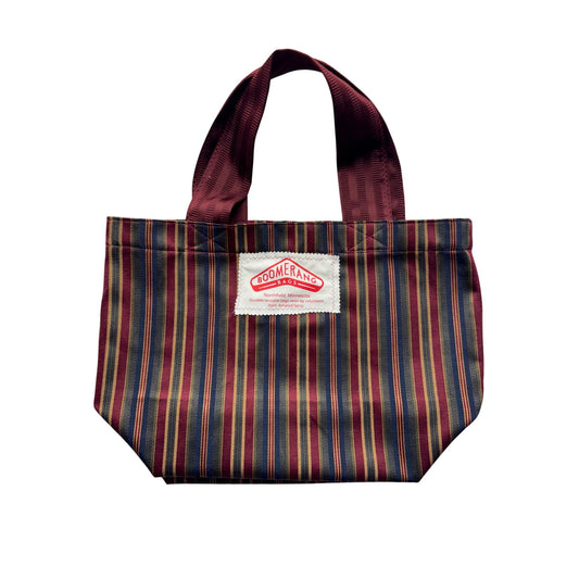Boomerang Bags Striped Reusable Tote Handmade Minnesota Volunteer Craft #59B