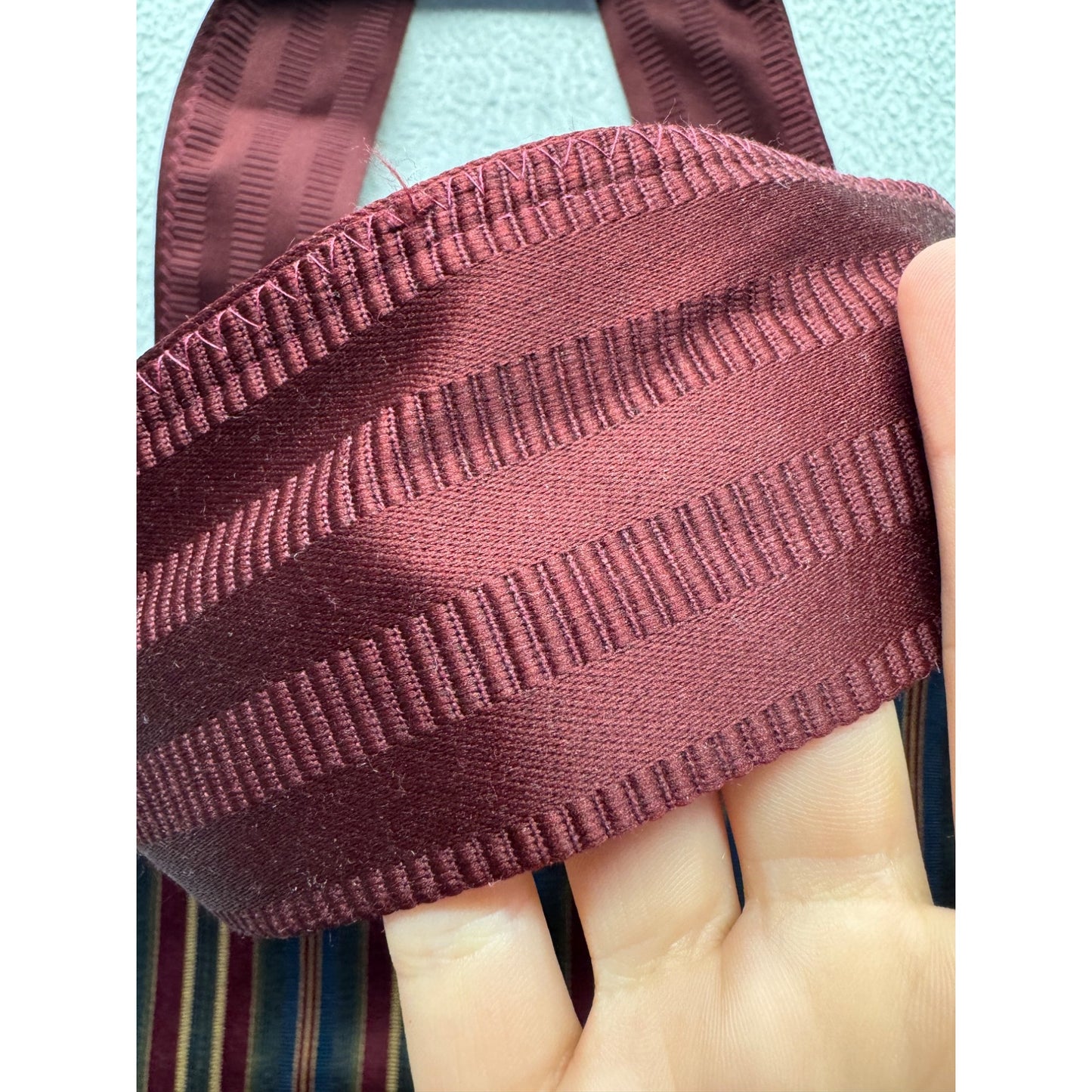 Boomerang Bags Striped Reusable Tote Handmade Minnesota Volunteer Craft #59B