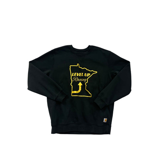 Carhartt Mens Large Black Sweatshirt “Level Up Racing” #8203