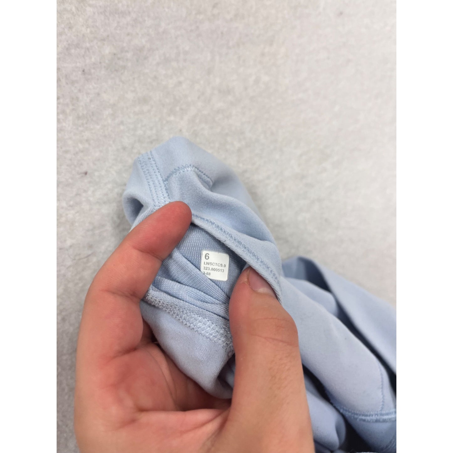 Lululemon Womens Light Blue High-Waisted Athletic Leggings Size 6 #918A