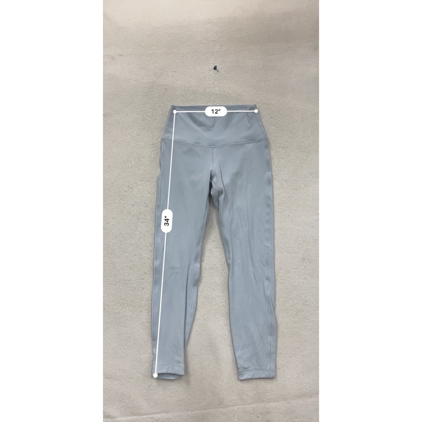 Lululemon Womens Light Blue High-Waisted Athletic Leggings Size 6 #918A