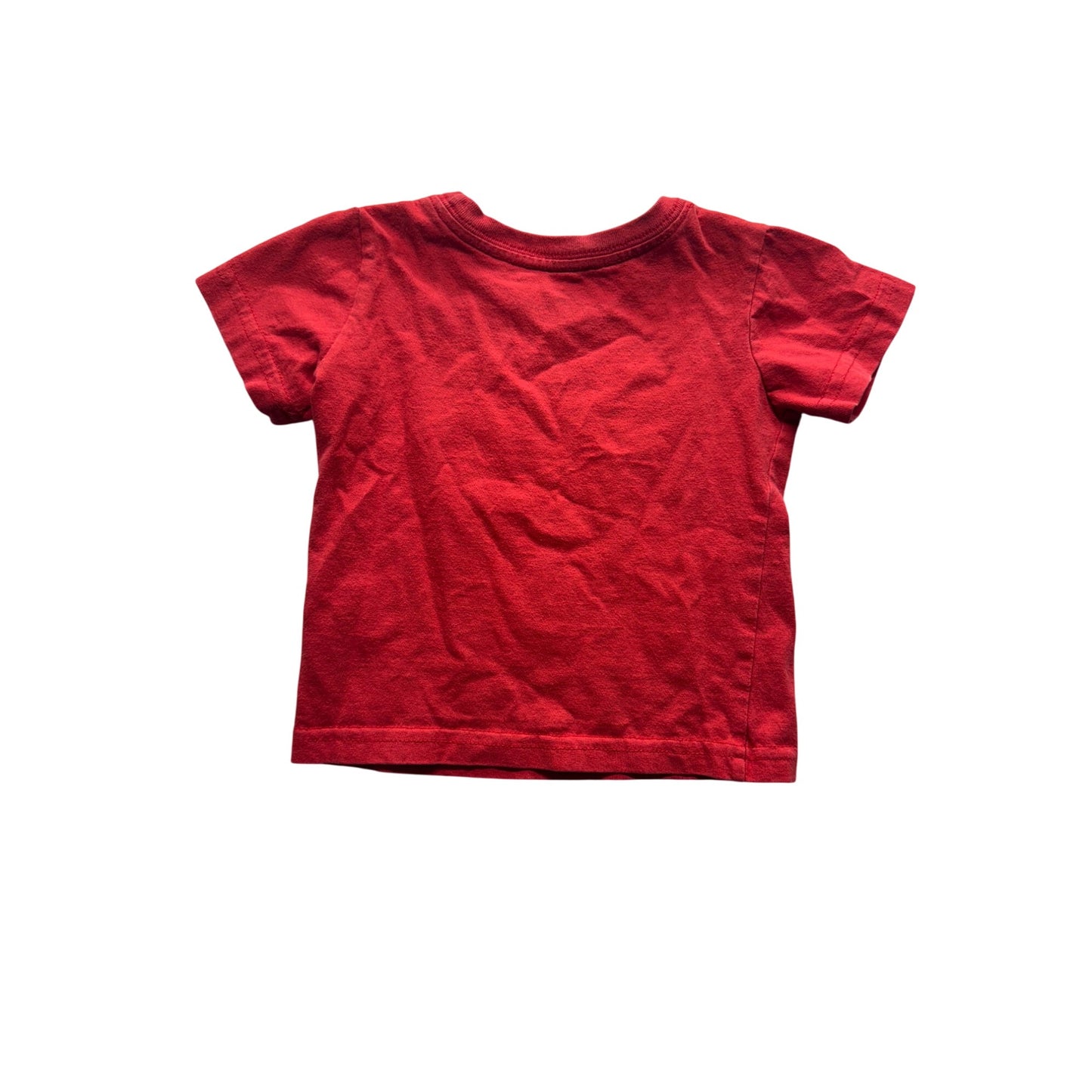 Sesame Street Red Short Sleeve Toddler T-Shirt 12M 100% Cotton #7918