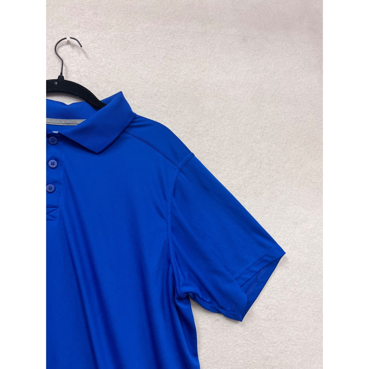 New Balance Mens Blue Performance Polo Shirt L #248A