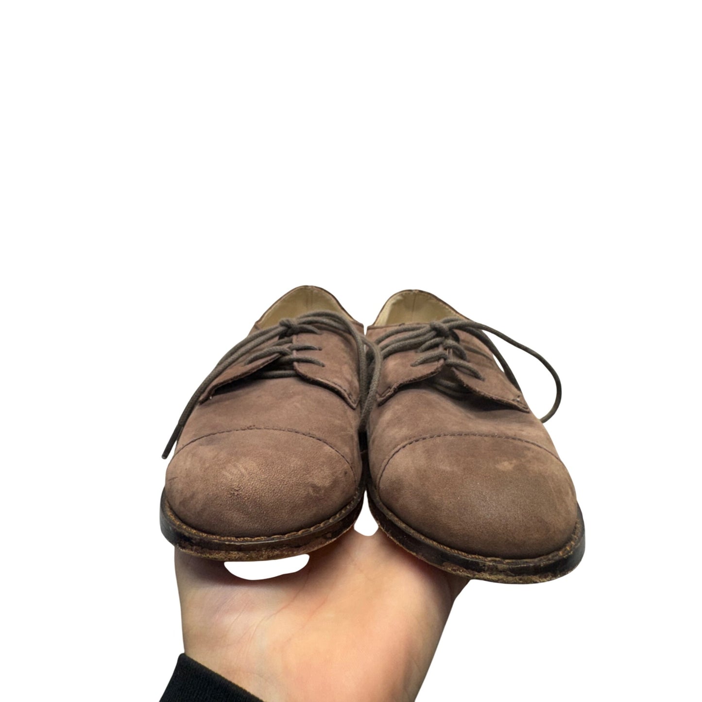 Brown Suede Lace-Up Oxford Shoes Womens Size 8 By Jack Rogers #383B