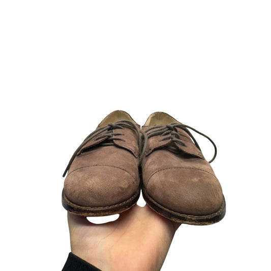 Brown Suede Lace-Up Oxford Shoes Womens Size 8 By Jack Rogers #383B